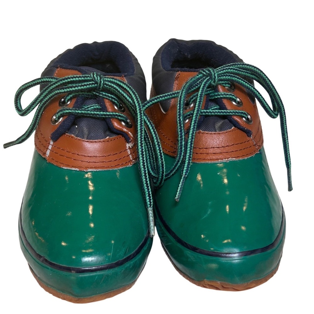 Vintage Naturalizer Green & Brown Thermolite Lined Duck Boots - Women's Size 8